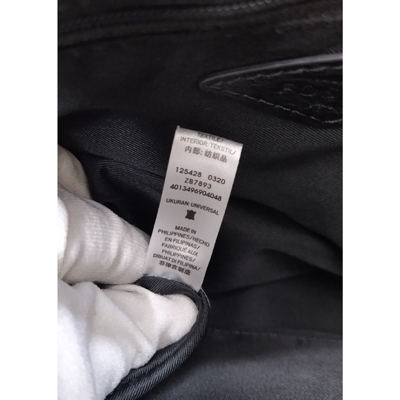 Fossil Black Pebbled Leather Front Pocket Zipper Closure Satchel Shoulder Bag - Picture 11 of 16